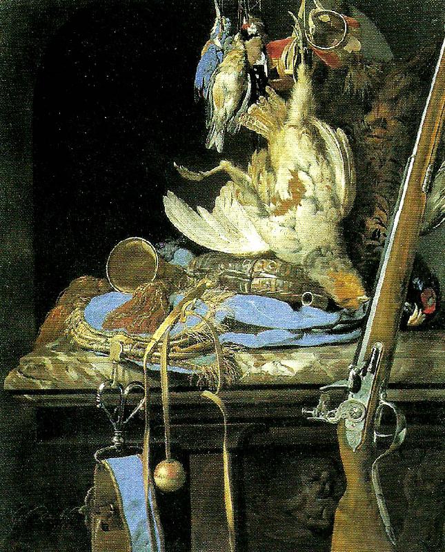 Aelst, Willem van stilleben med jaktredskap china oil painting image